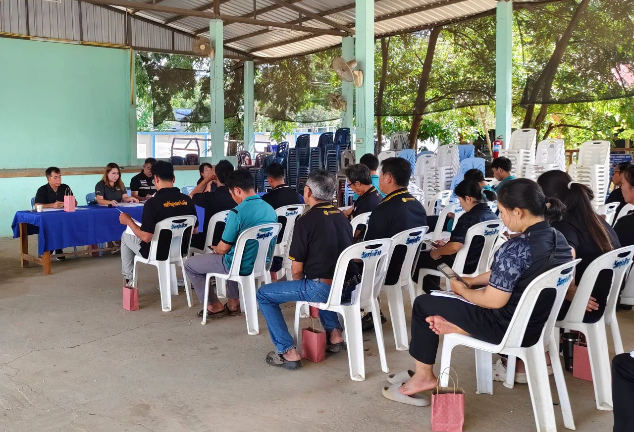 การประชุม คณะกรรมการกองทุน​สวัสดิการชุมชน (ออมวันละบาท) ตำบลทุ่งผึ้ง​ ประจำปีงบประมาณ​ พ.ศ.2569