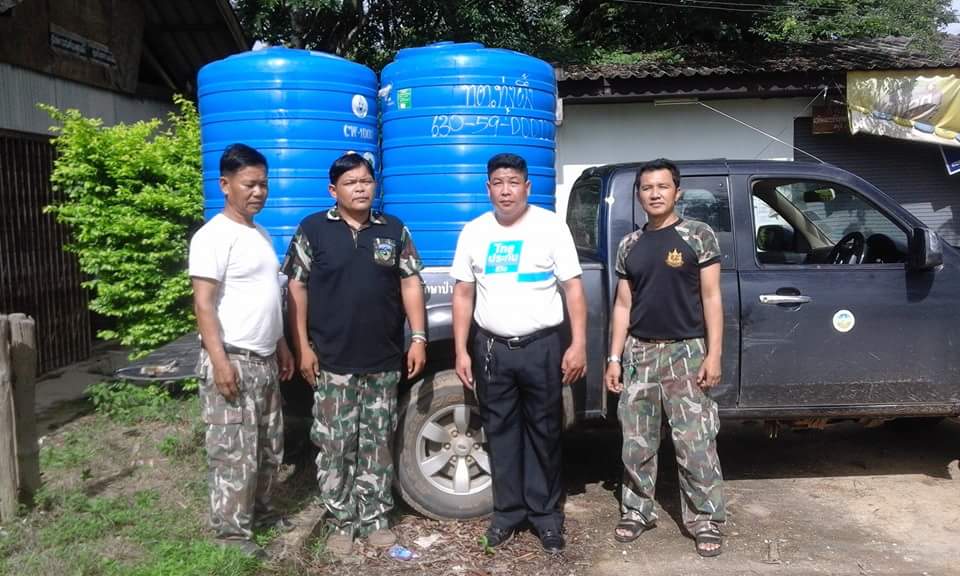 สนับสนุนถังเก็บน้ำให้กับอุทยานแห่งชาติถ้ำผาไท